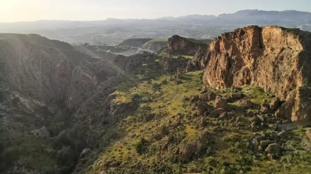 Muestra la sierra de los filabres en almeria